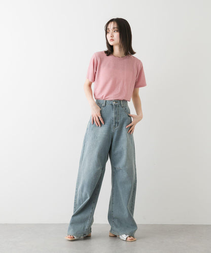 圓領亮絲短袖T恤