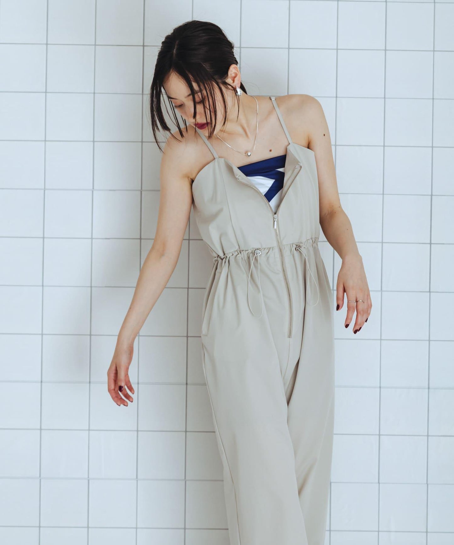 防潑水防紫外線收腰連體褲