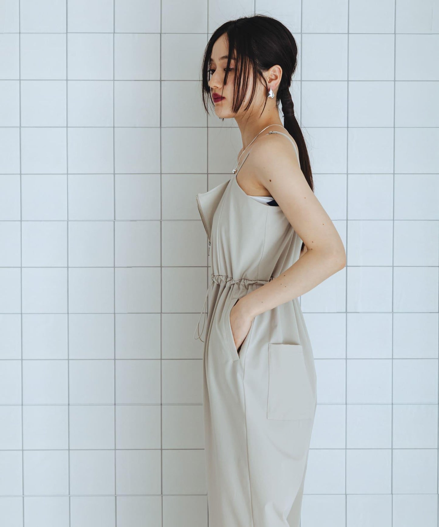 防潑水防紫外線收腰連體褲