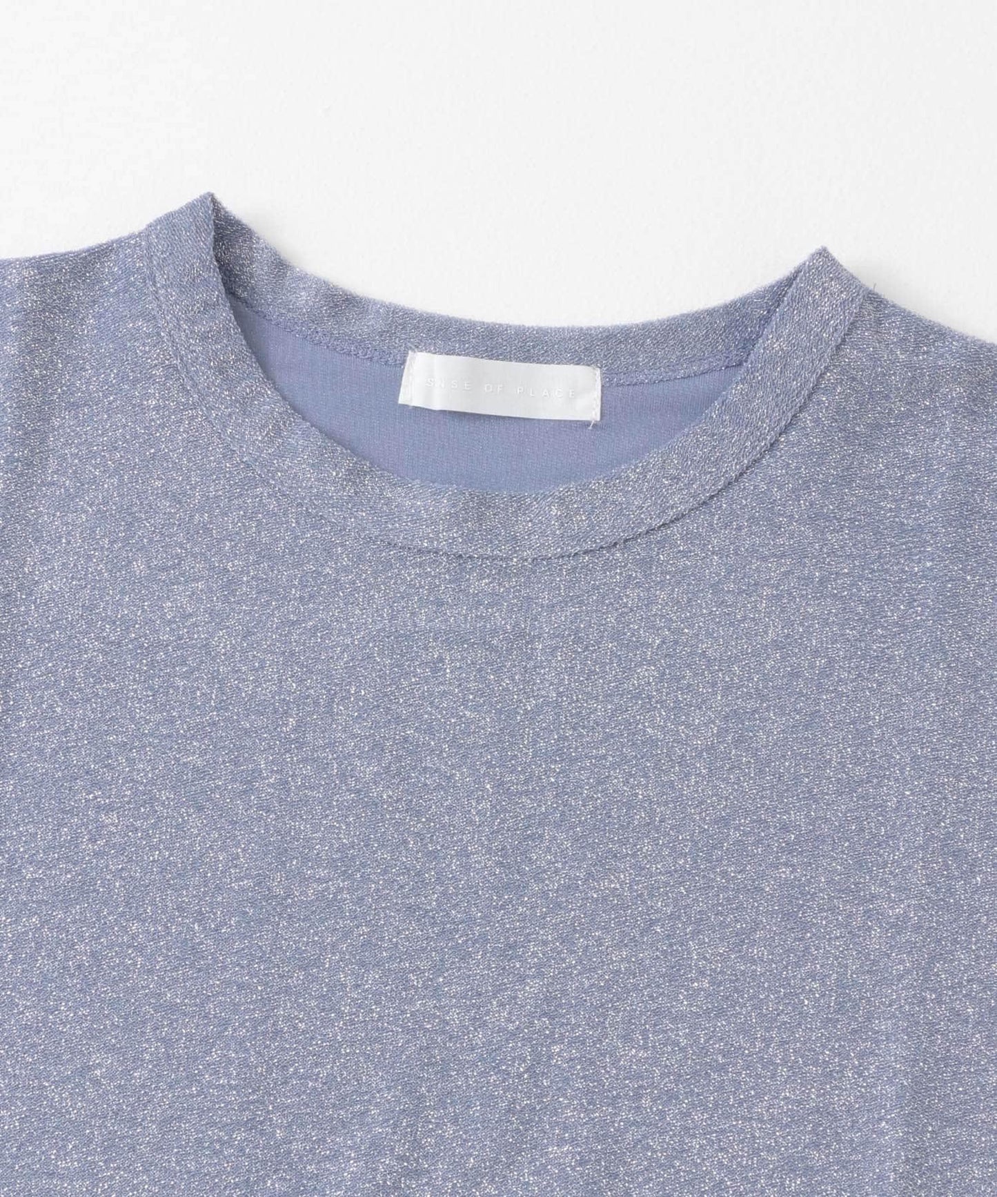 圓領亮絲短袖T恤