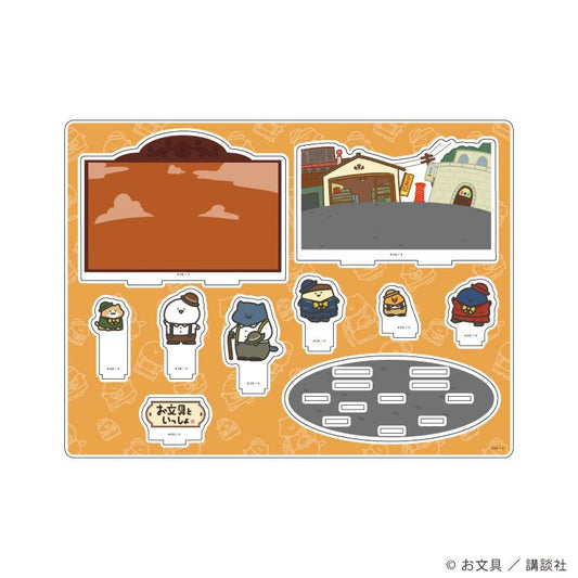 《文具醬》亞克力場景模型01/復古百貨ver.(新繪插畫)