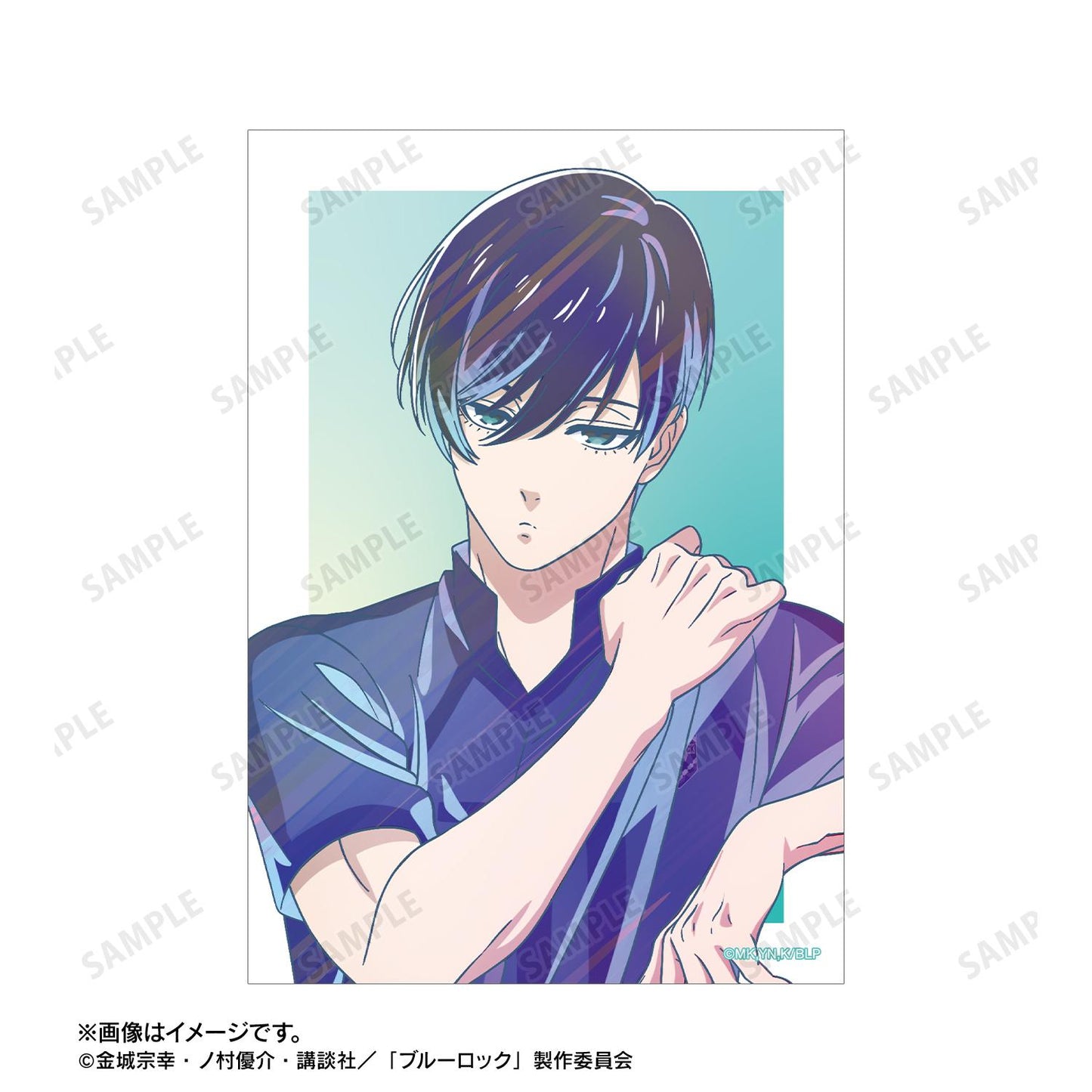 《藍色監獄》_新繪 糸師凜 比賽前準備中ver. Ani-Art clear label 明信片2枚套裝