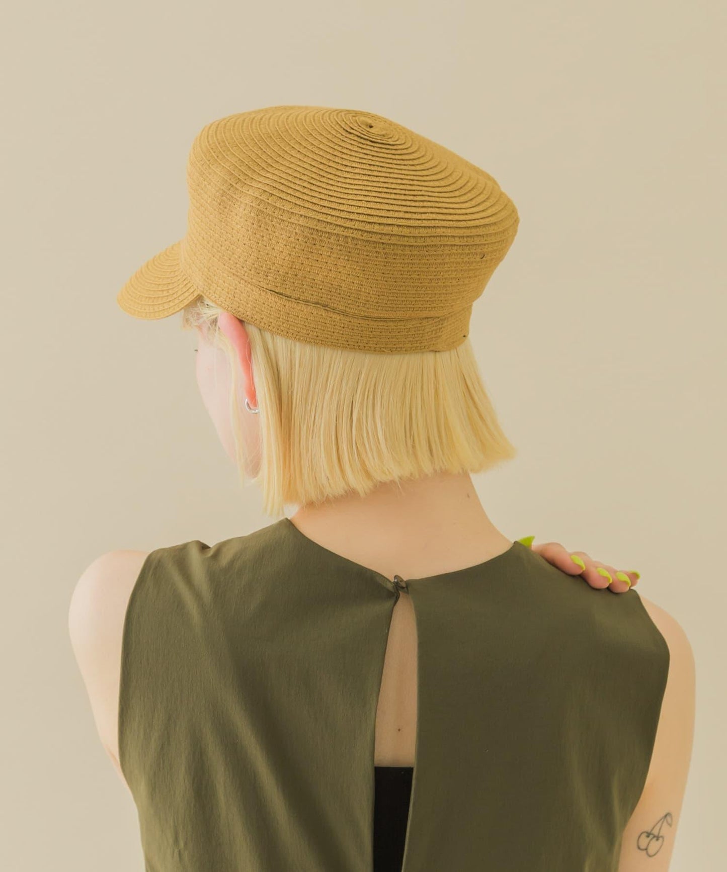 可水洗紙感報童帽