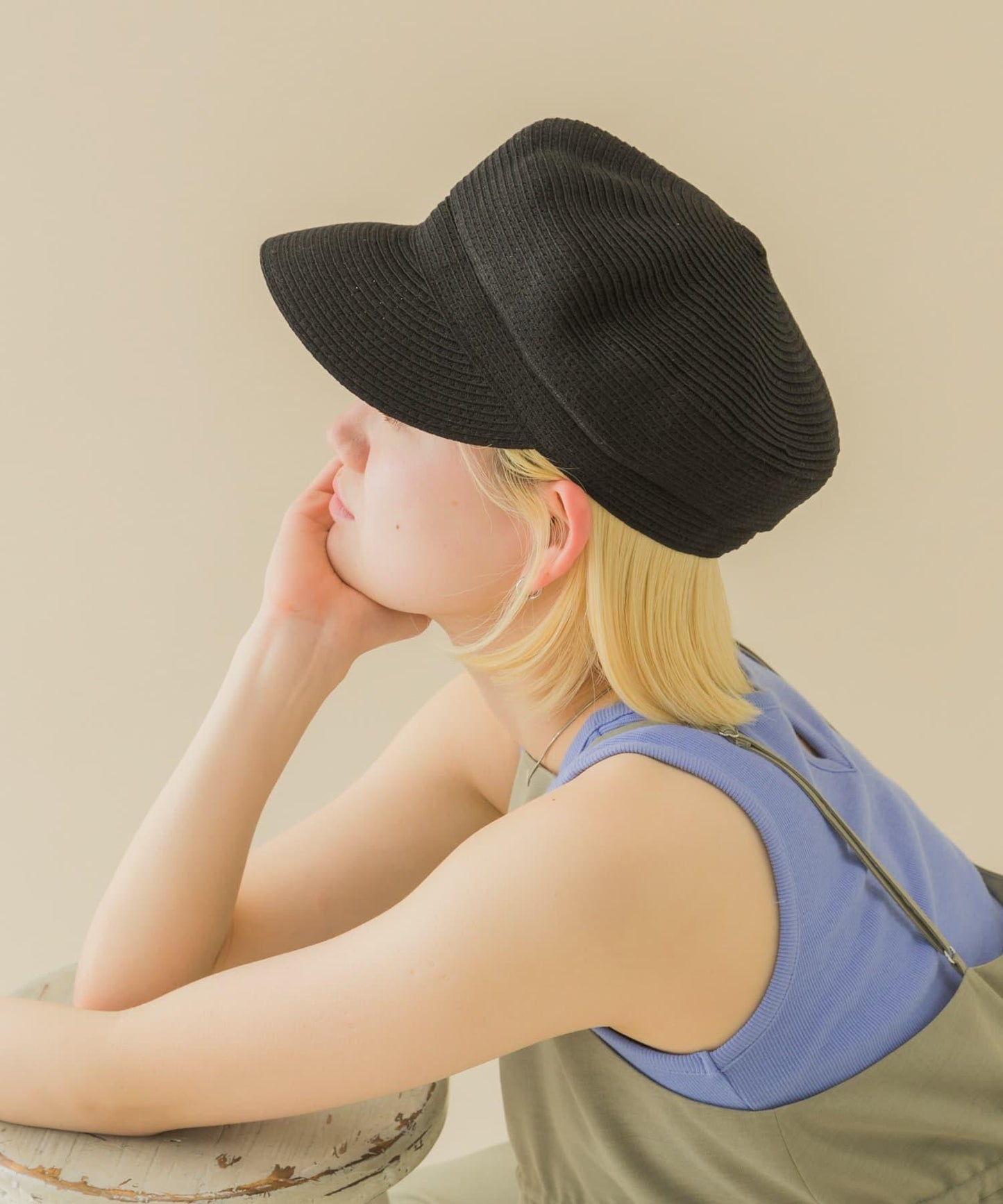 可水洗紙感報童帽