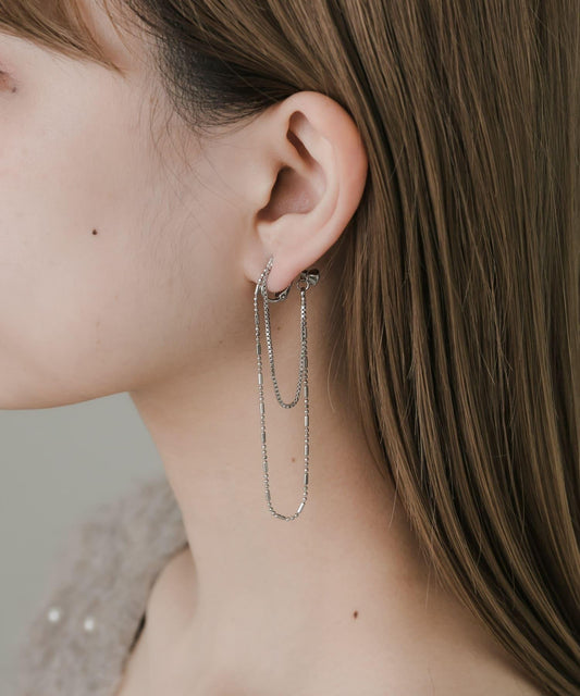 鏈條環耳環