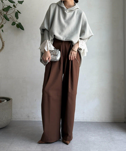 連帽斗篷針織衫