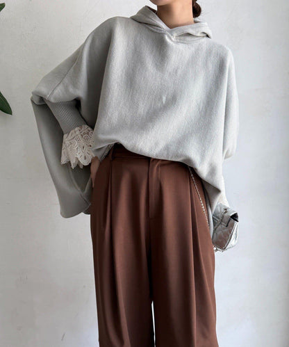 連帽斗篷針織衫