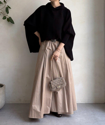 連帽斗篷針織衫