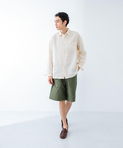 亞麻長袖襯衫