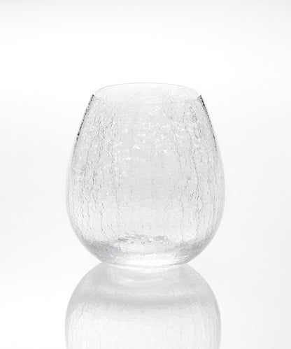 廣田硝子 花蕾裂紋 透明