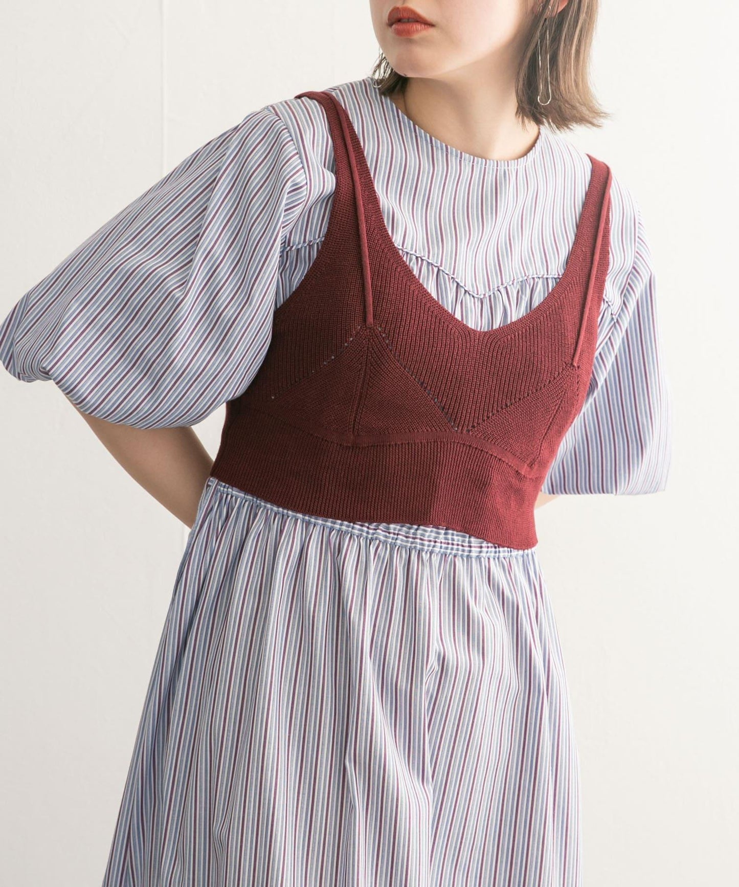 層疊風格針織背心