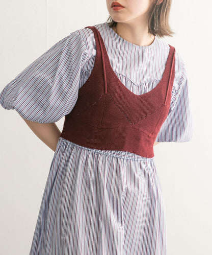 層疊風格針織背心