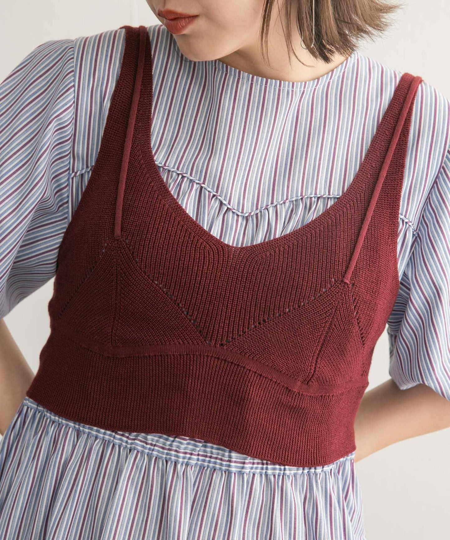 層疊風格針織背心