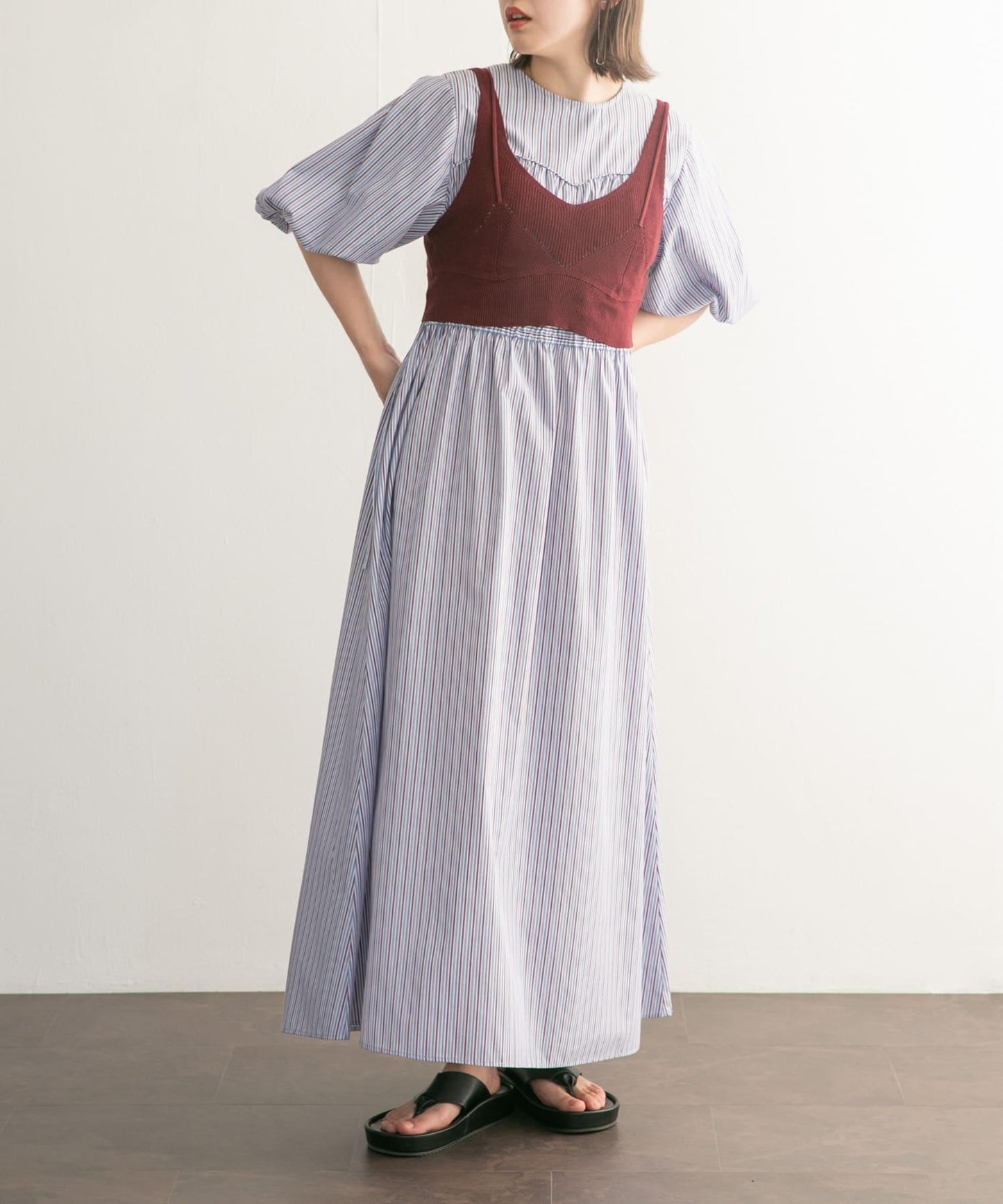 層疊風格針織背心