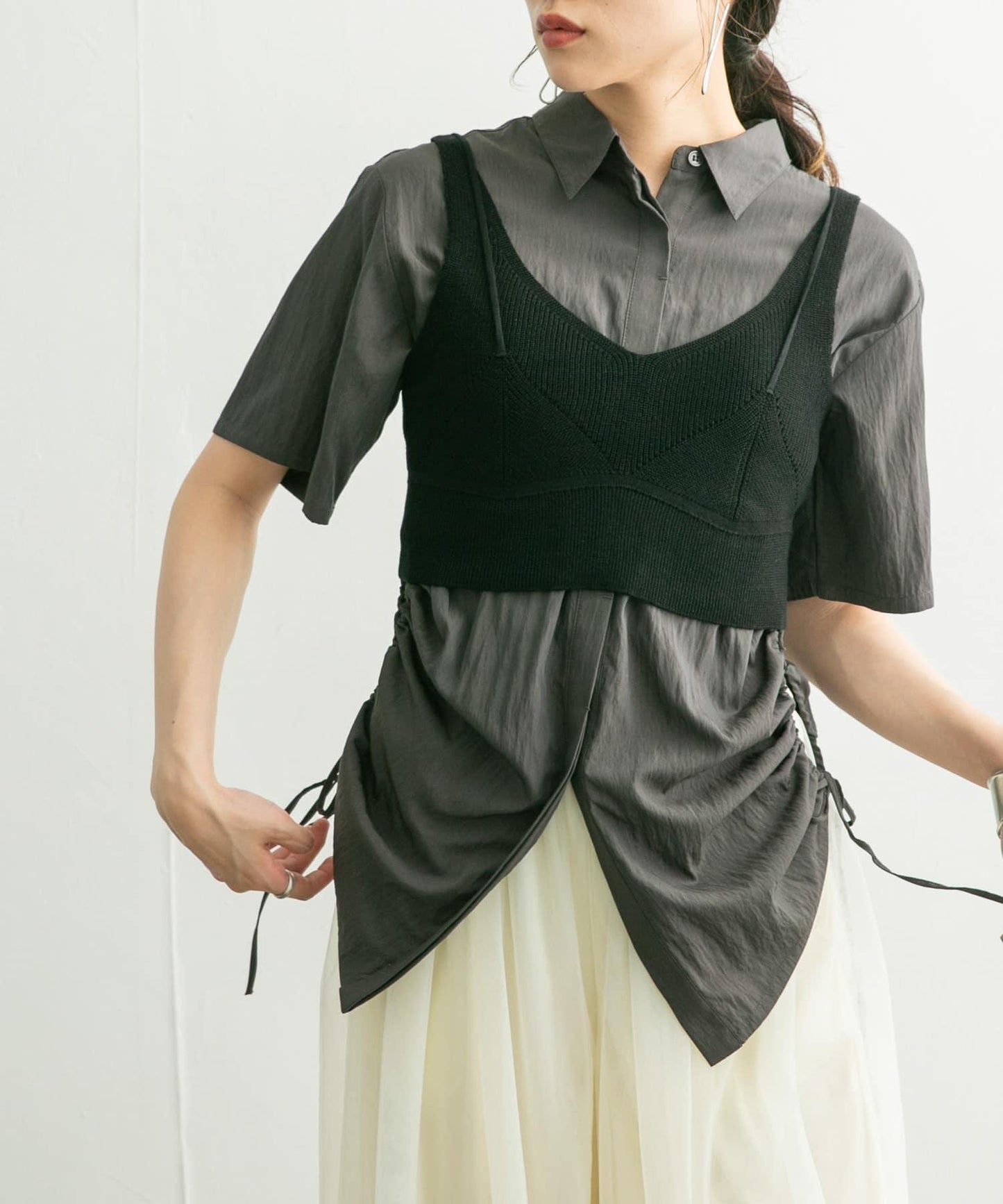 層疊風格針織背心