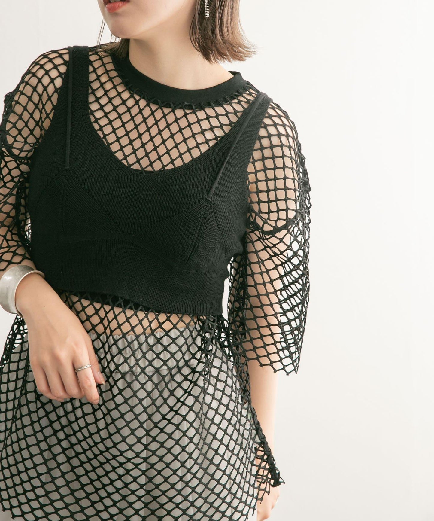 層疊風格針織背心