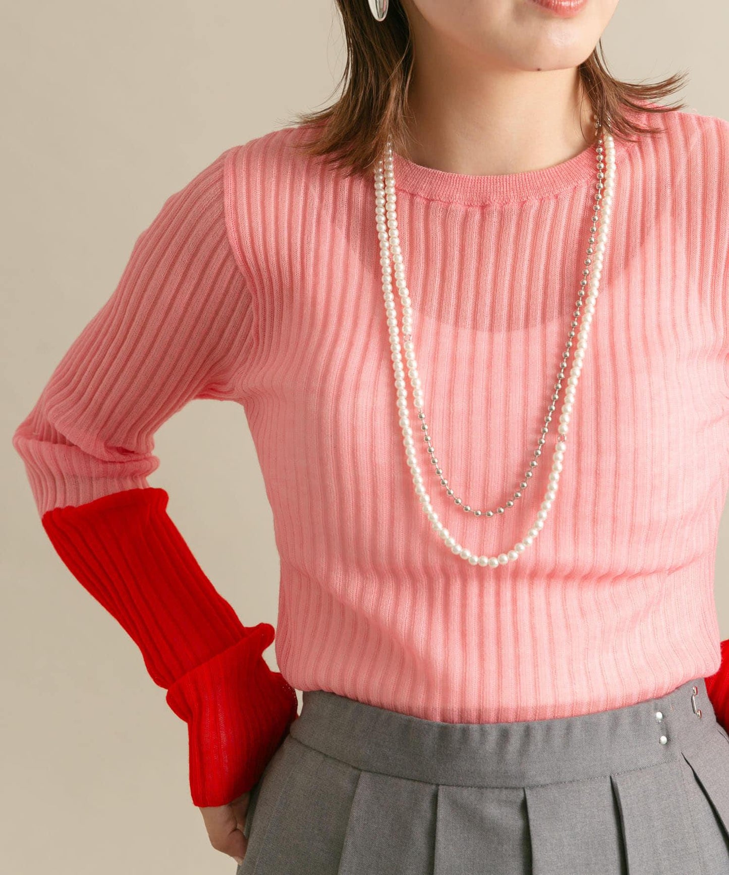 帶別針長款項鍊