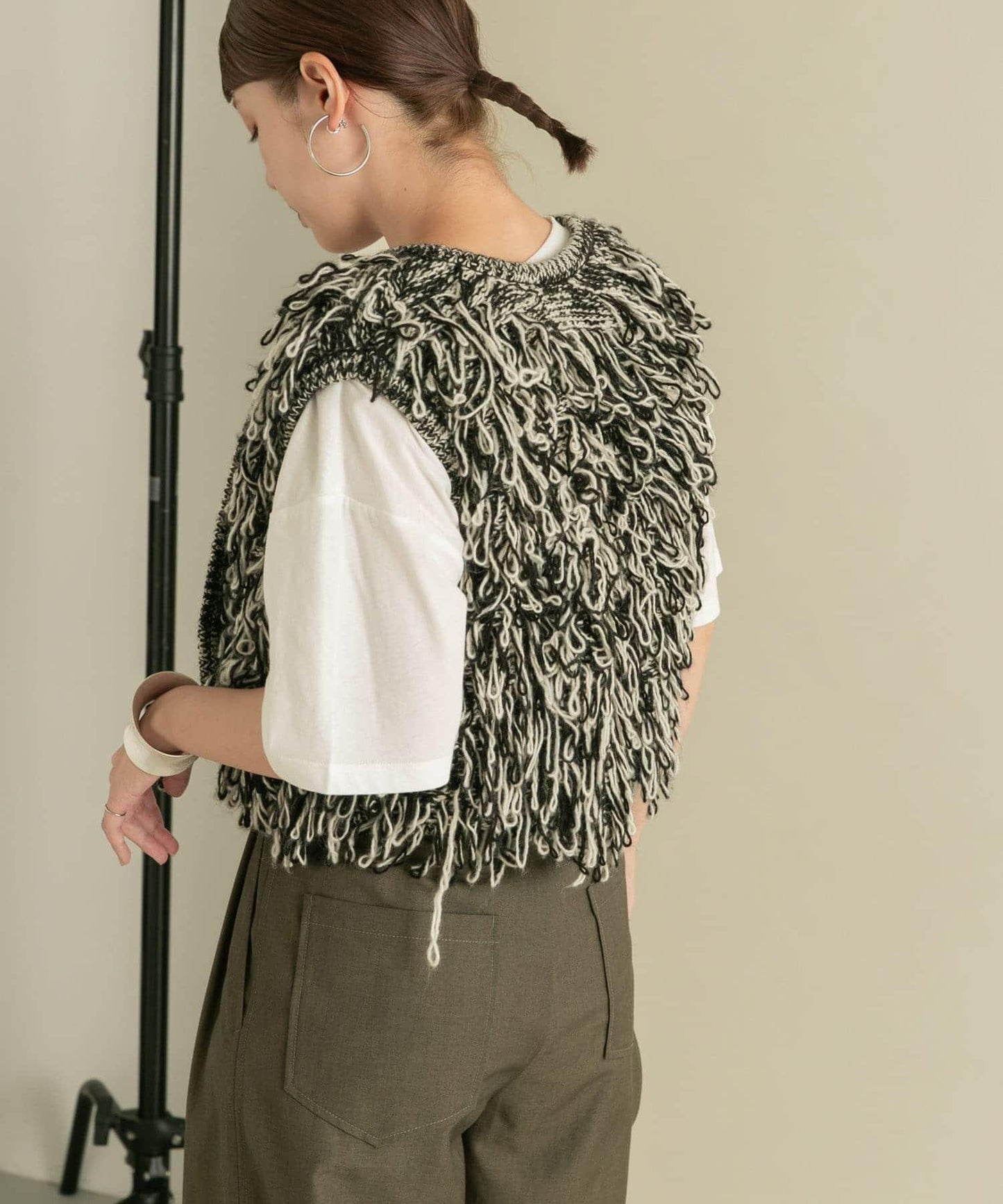 透視印花寬鬆T恤