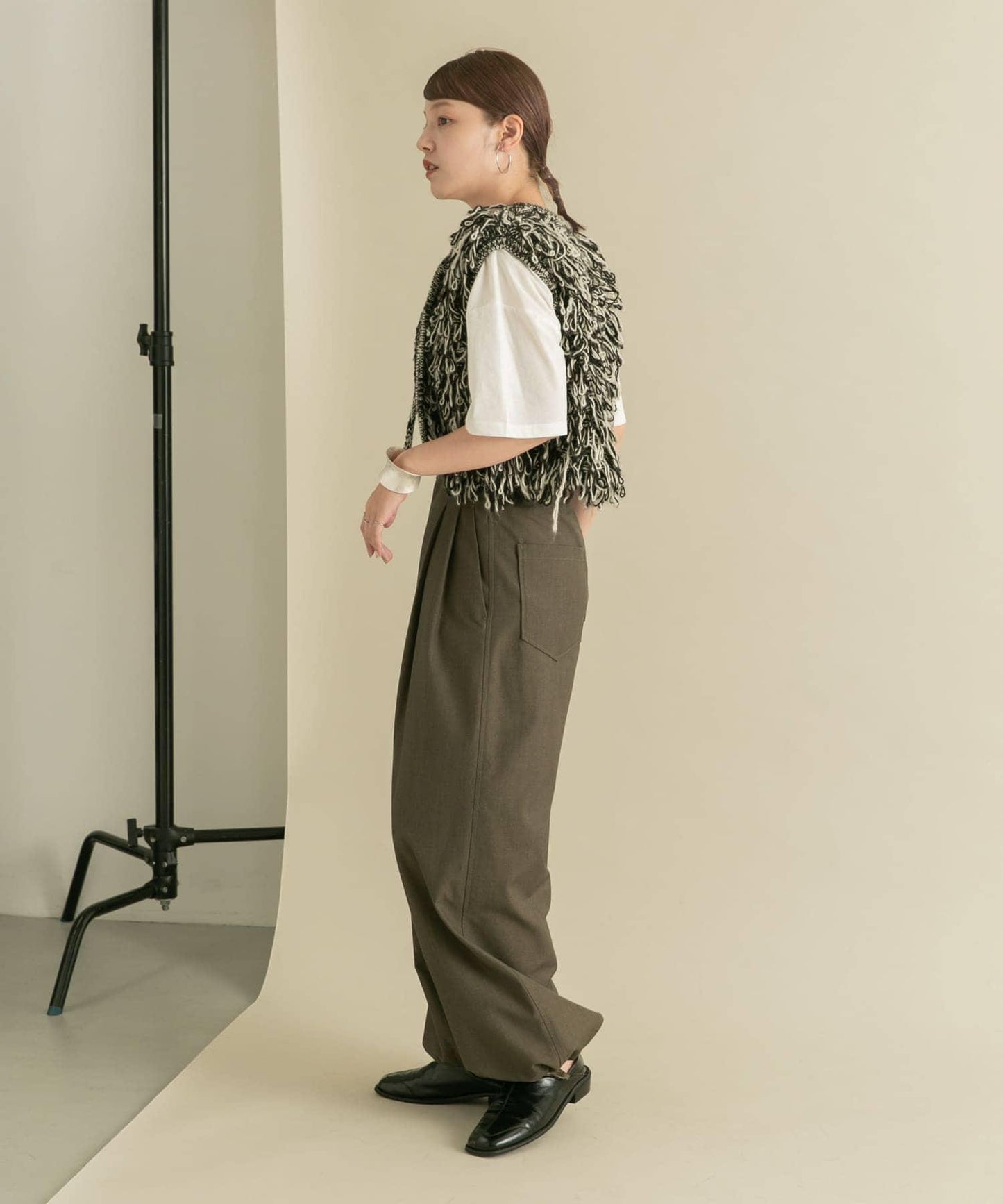 透視印花寬鬆T恤