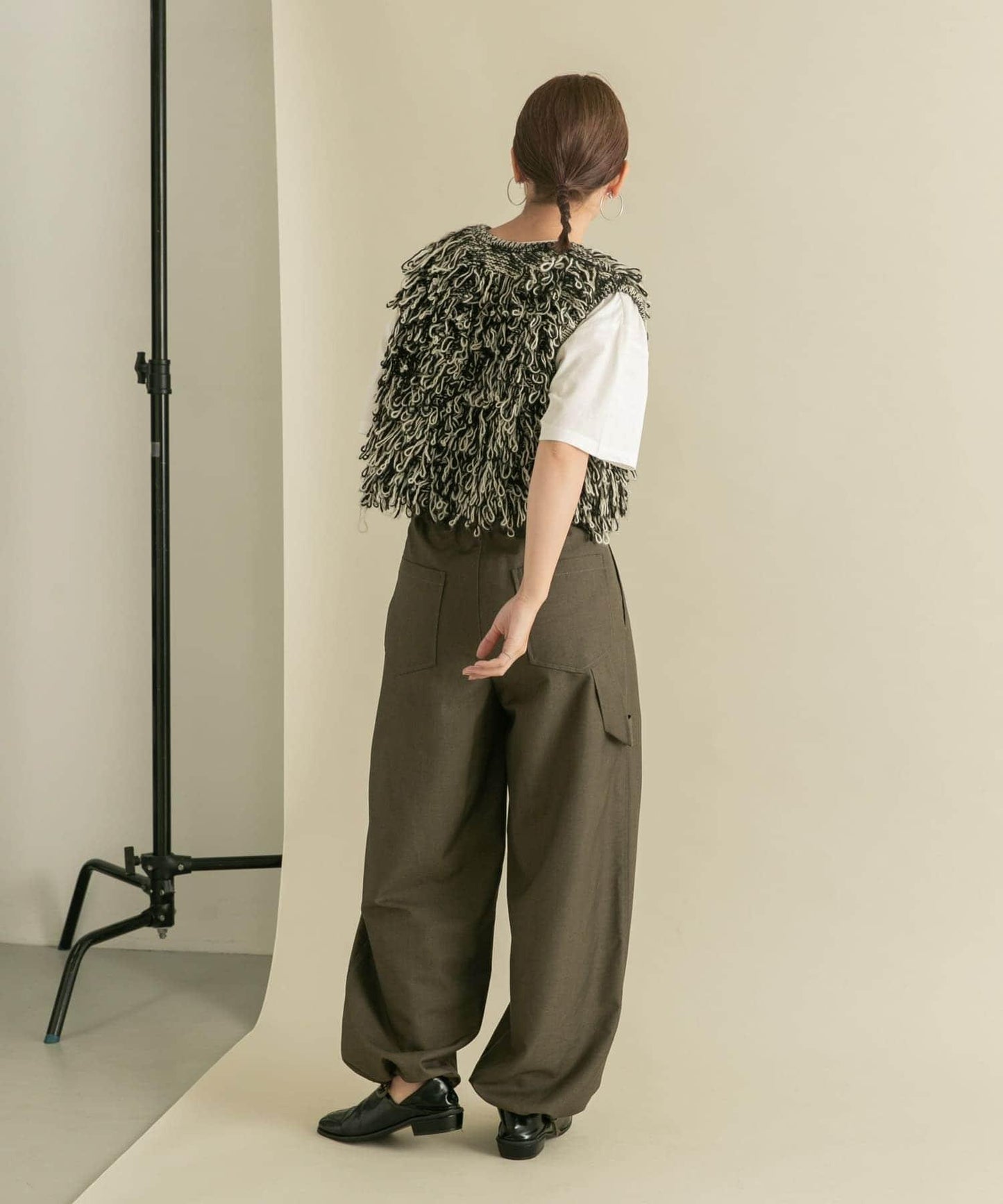 透視印花寬鬆T恤