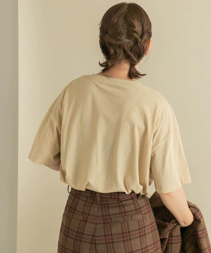 透視印花寬鬆T恤