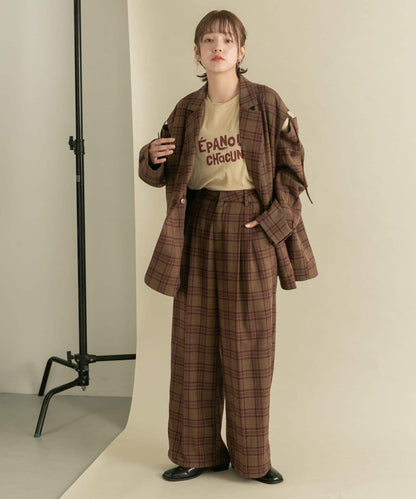 透視印花寬鬆T恤