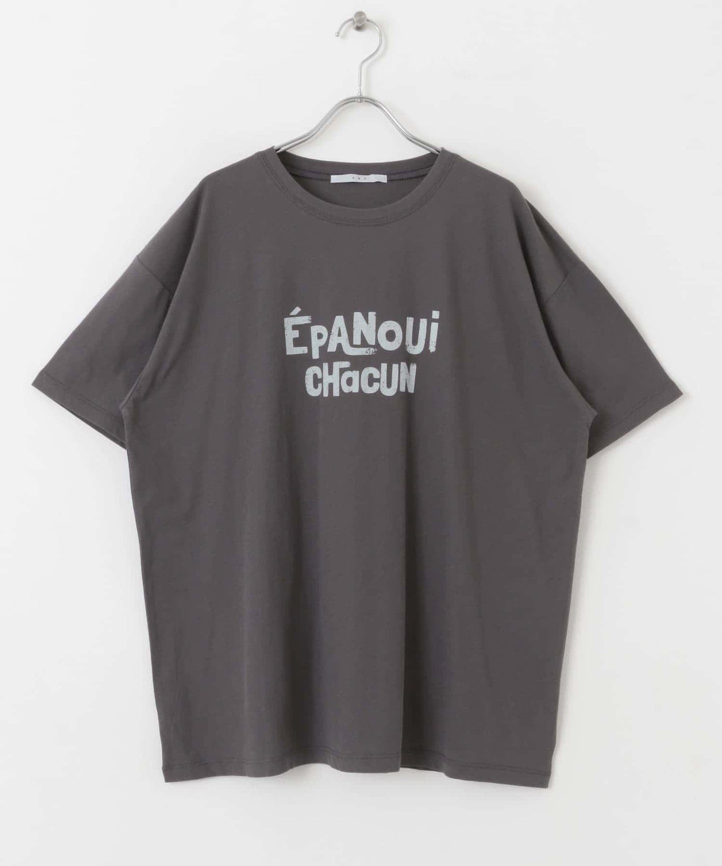 透視印花寬鬆T恤