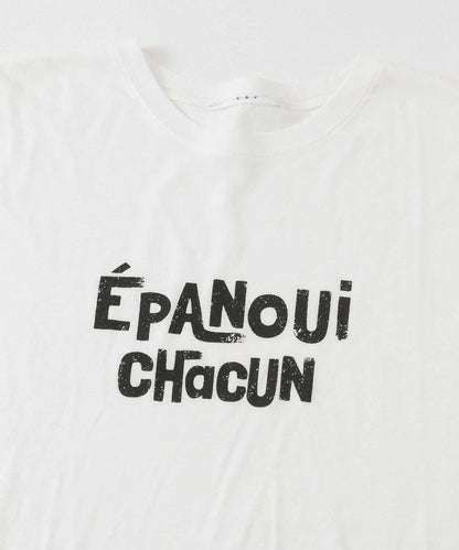 透視印花寬鬆T恤