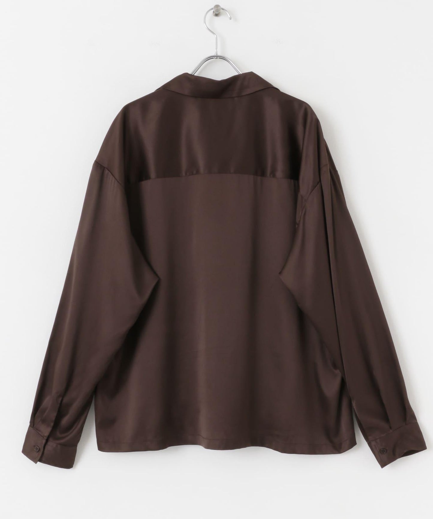 植物刺繡長袖襯衫