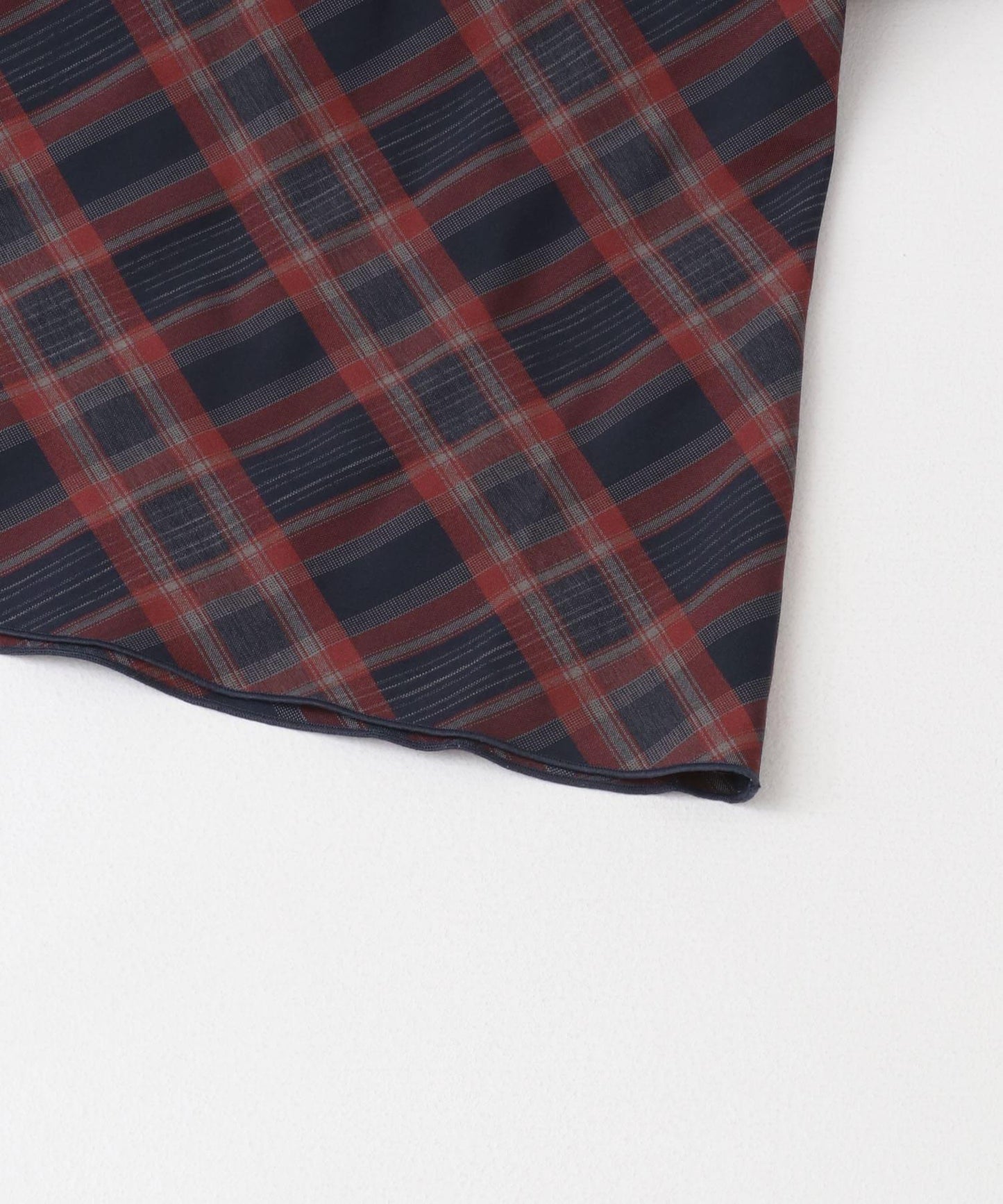 格紋窄身半身裙（帶內襯）