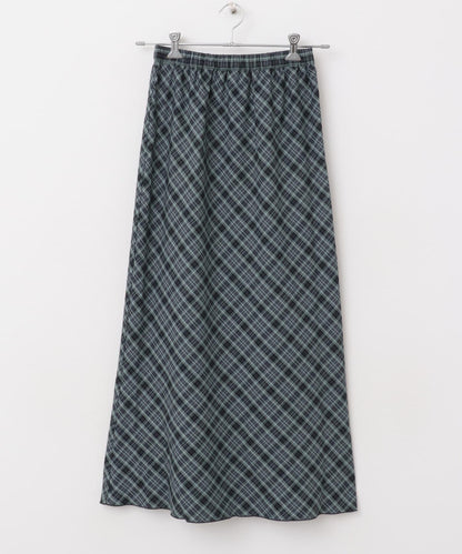 格紋窄身半身裙（帶內襯）