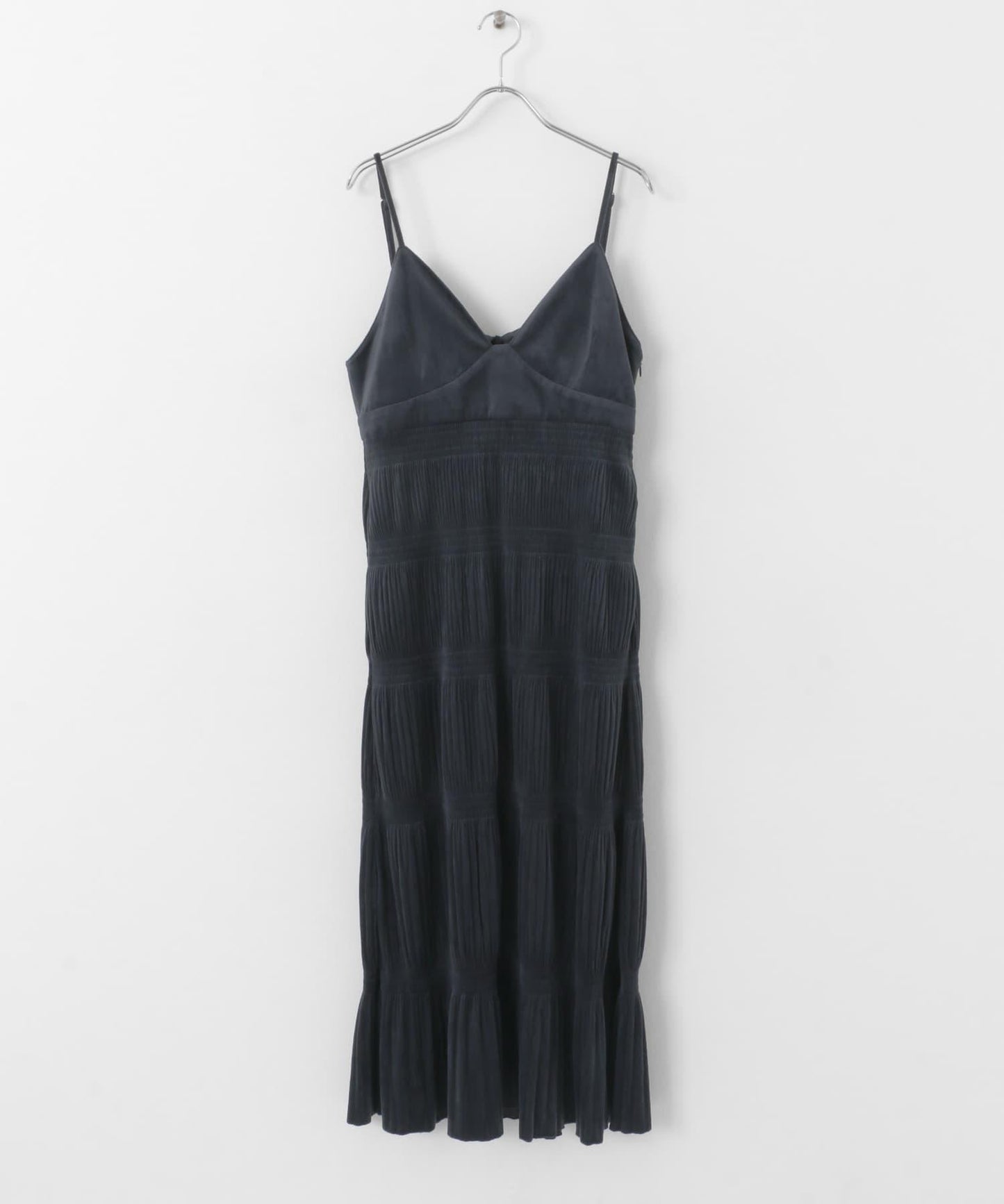 百褶吊帶連衣裙