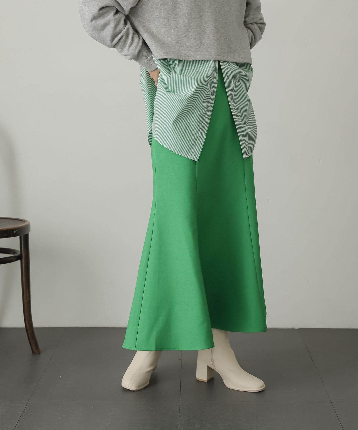 仿羊毛美人魚裙