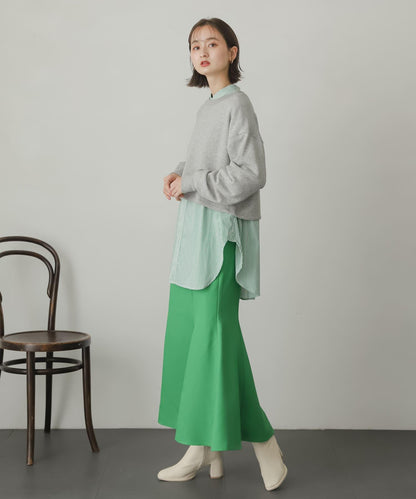 仿羊毛美人魚裙