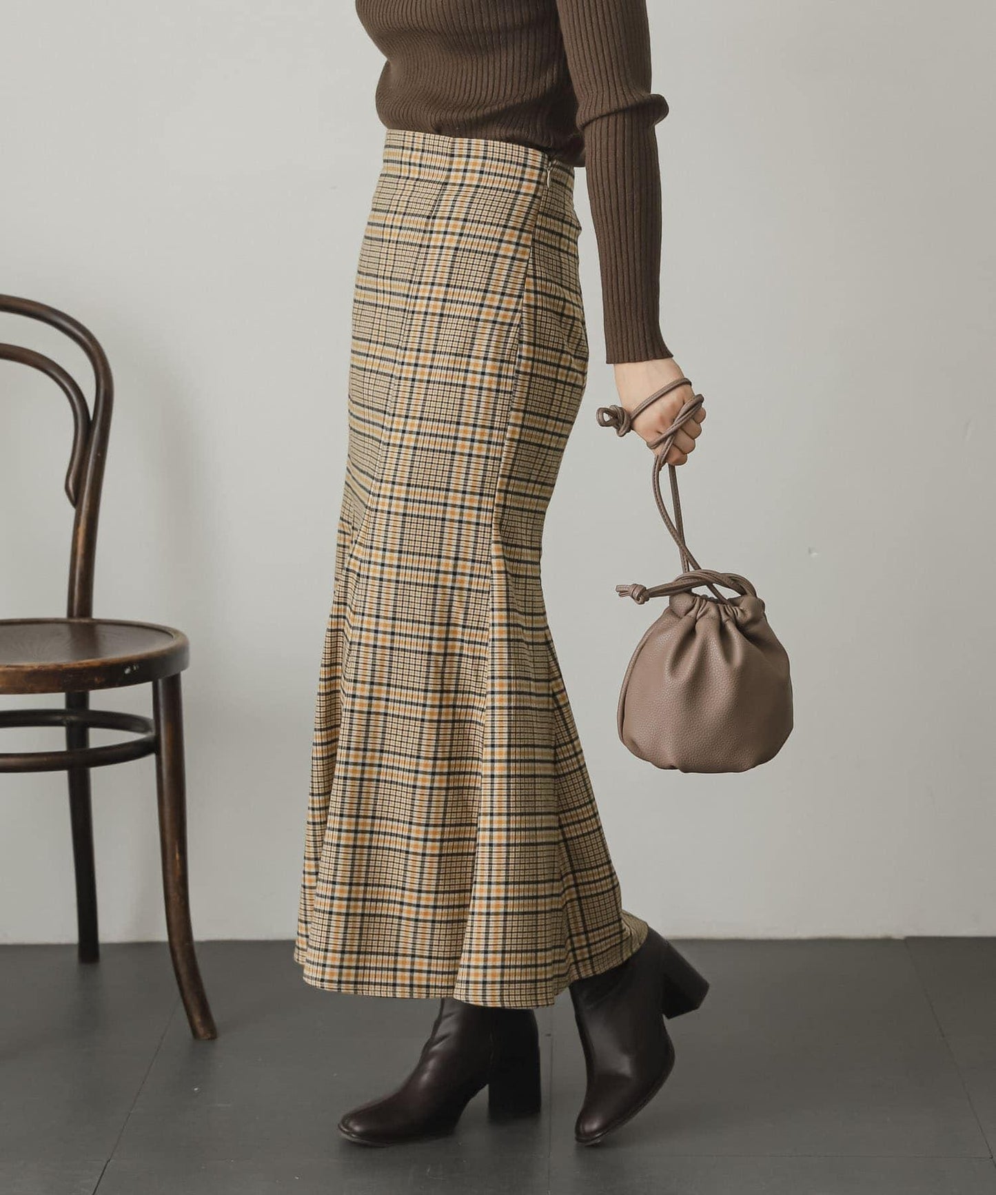 仿羊毛美人魚裙