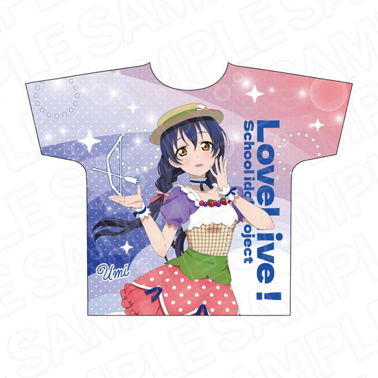 LoveLive! 全幅印花T恤 園田海未 Cafe party ver