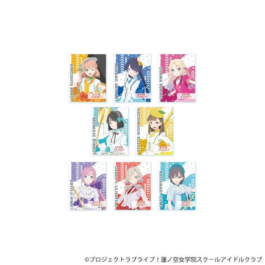 LoveLive!蓮之空女學院學園偶像社_亞克力卡片05/遊行ver. 完整套裝（全8種）（新繪插圖）【完整套裝/8個裝】