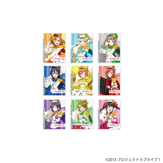 LoveLive! 亞克力卡片01/遊行版 完整套裝（全9種）（新繪插圖）【完整套裝/9個裝】