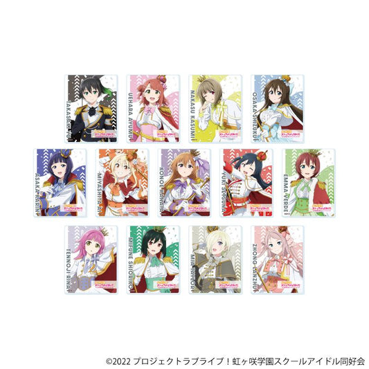 LoveLive!虹咲學園學園偶像同好會 亞克力卡片03/遊行ver. 全套套裝（共13種）（新繪插畫）【全套套裝/13個裝】