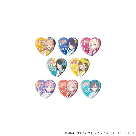 LoveLive!蓮之空女學院學園偶像俱樂部_心形徽章05/遊行ver. 全套（共8種）（新繪插畫）【全套/8個裝】