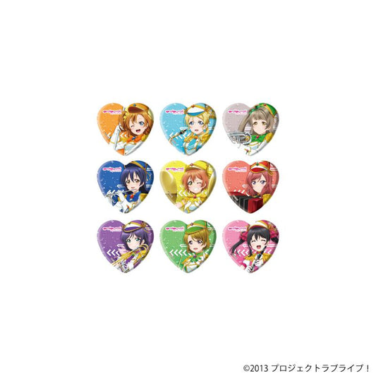 LoveLive! 心形徽章01/遊行版 完整套裝（全9種）（新繪插圖）【完整套裝/9個裝】