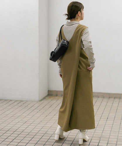 「2尺碼可選」後背交叉連衣裙