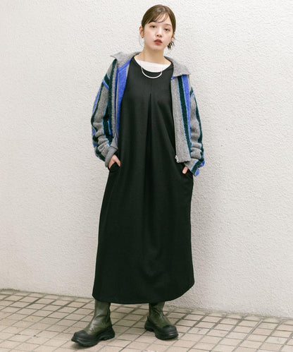 「2尺碼可選」後背交叉連衣裙