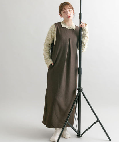 「2尺碼可選」後背交叉連衣裙