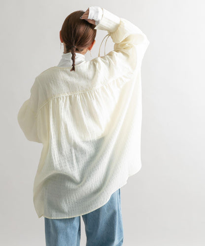 抽繩袖迷你連衣裙