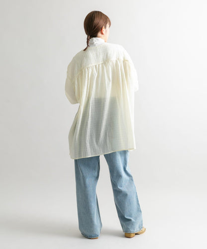 抽繩袖迷你連衣裙