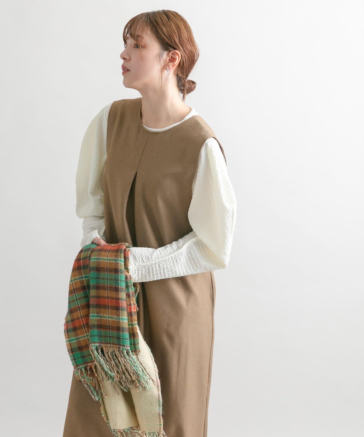 「2尺碼可選」後背交叉連衣裙