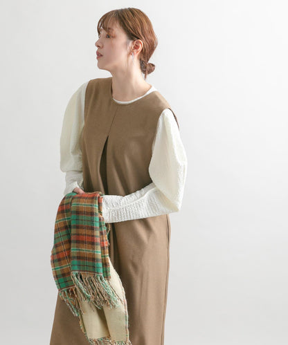 「2尺碼可選」後背交叉連衣裙