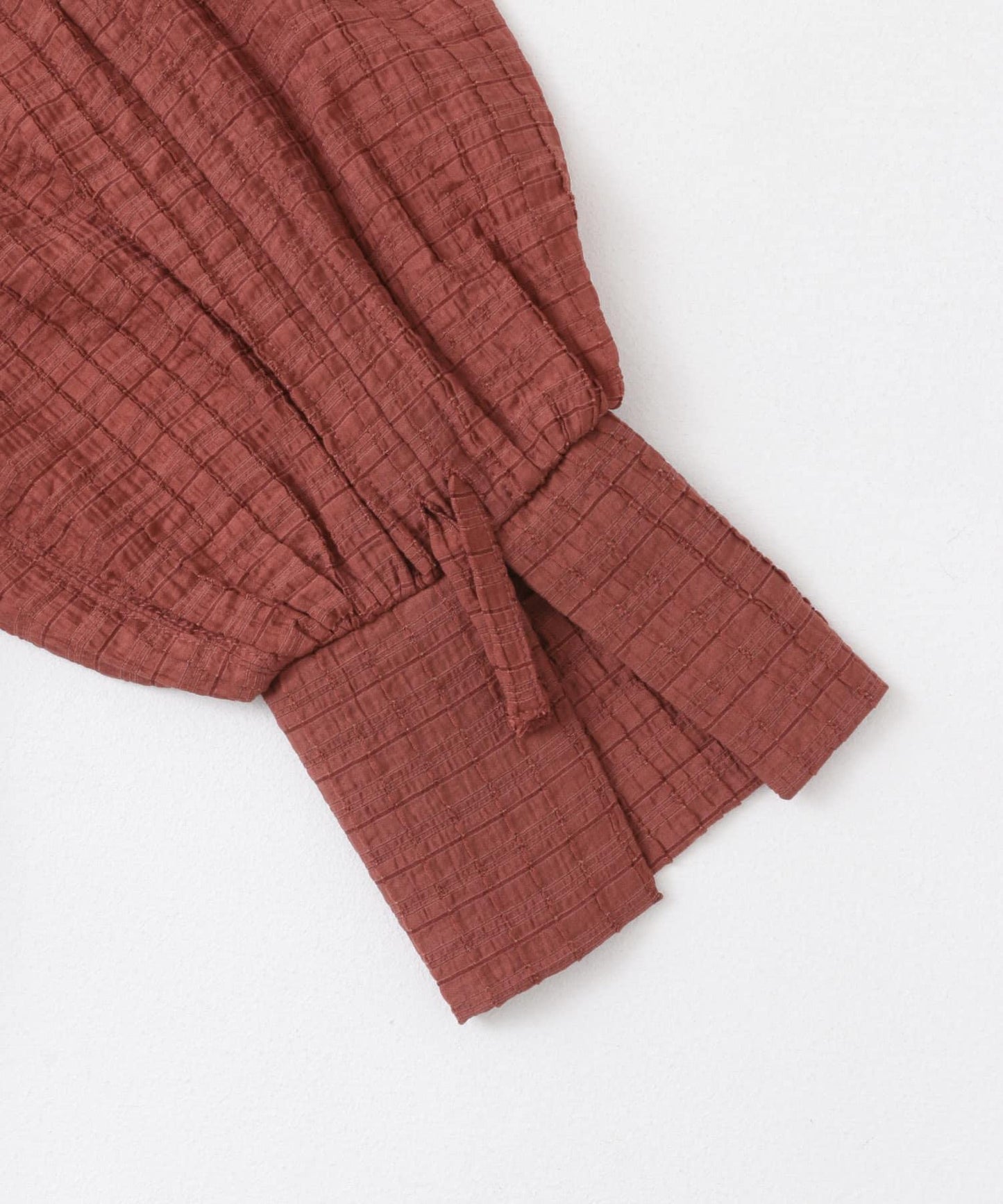 抽繩袖迷你連衣裙