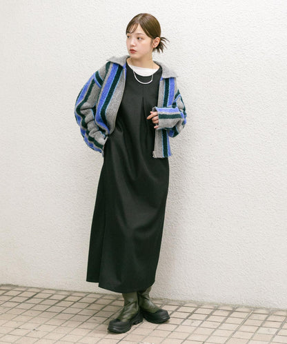 「2尺碼可選」後背交叉連衣裙